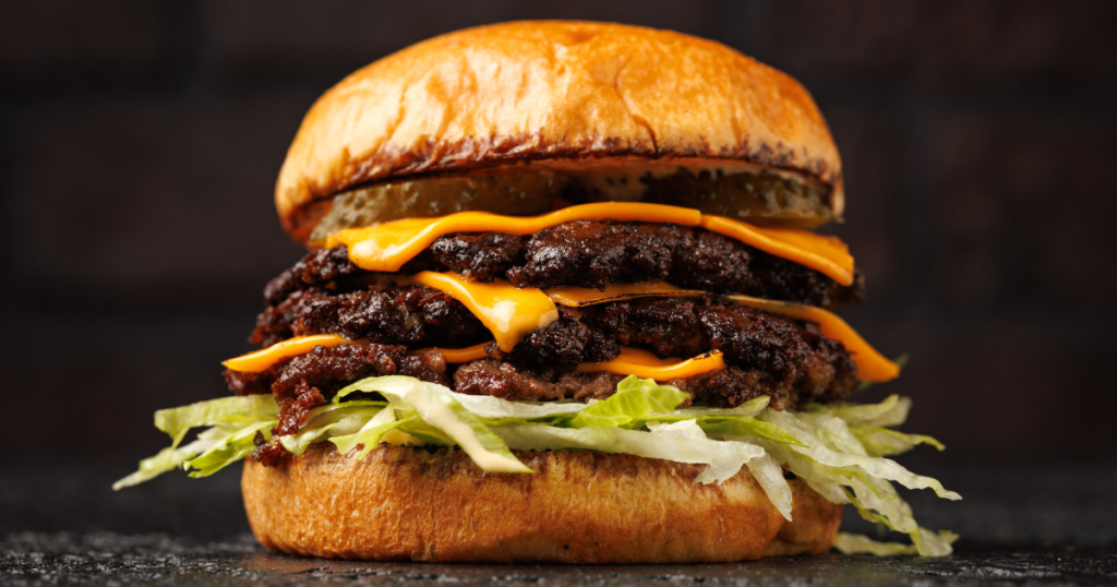 Smashes burger