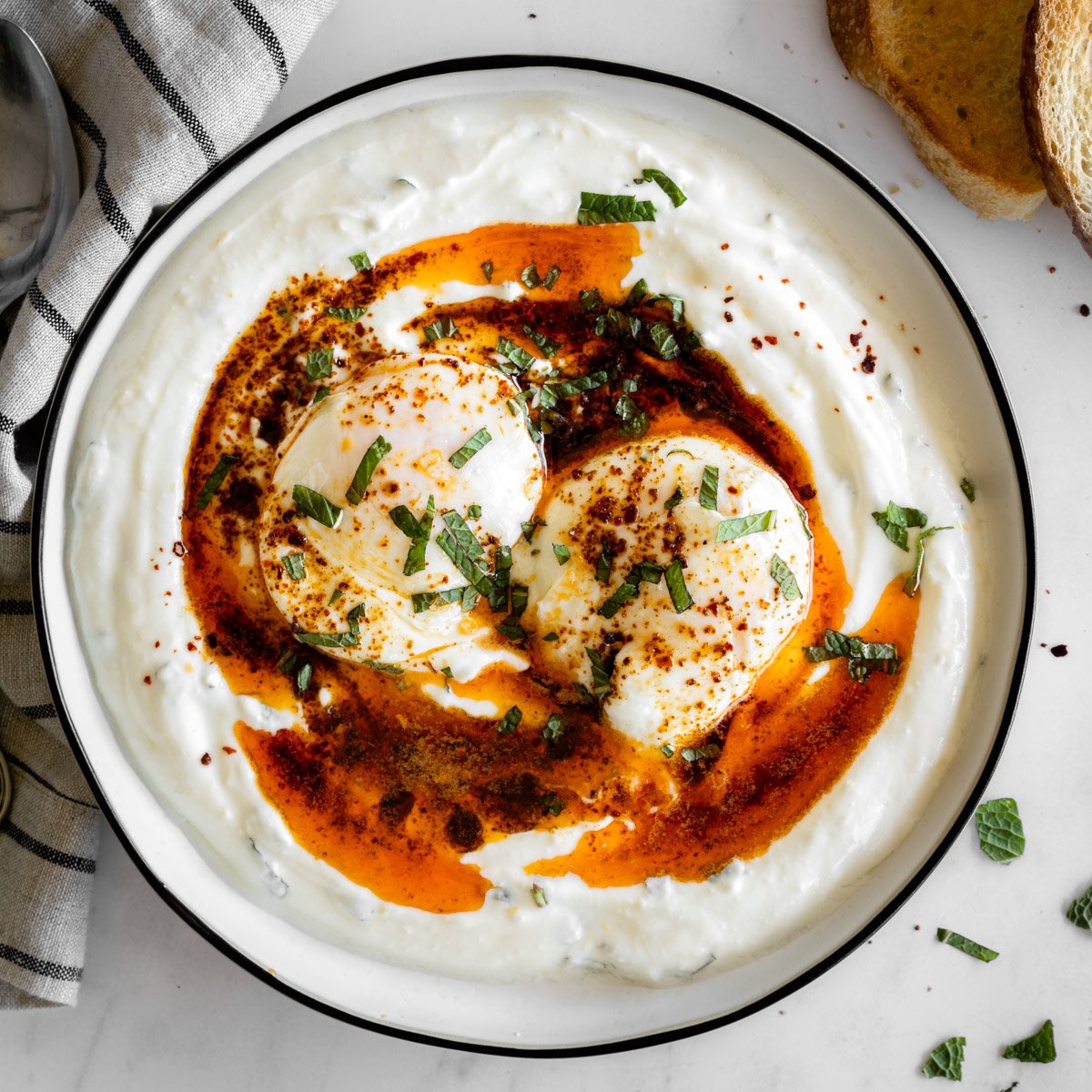 TURKISH POACHED EGGS