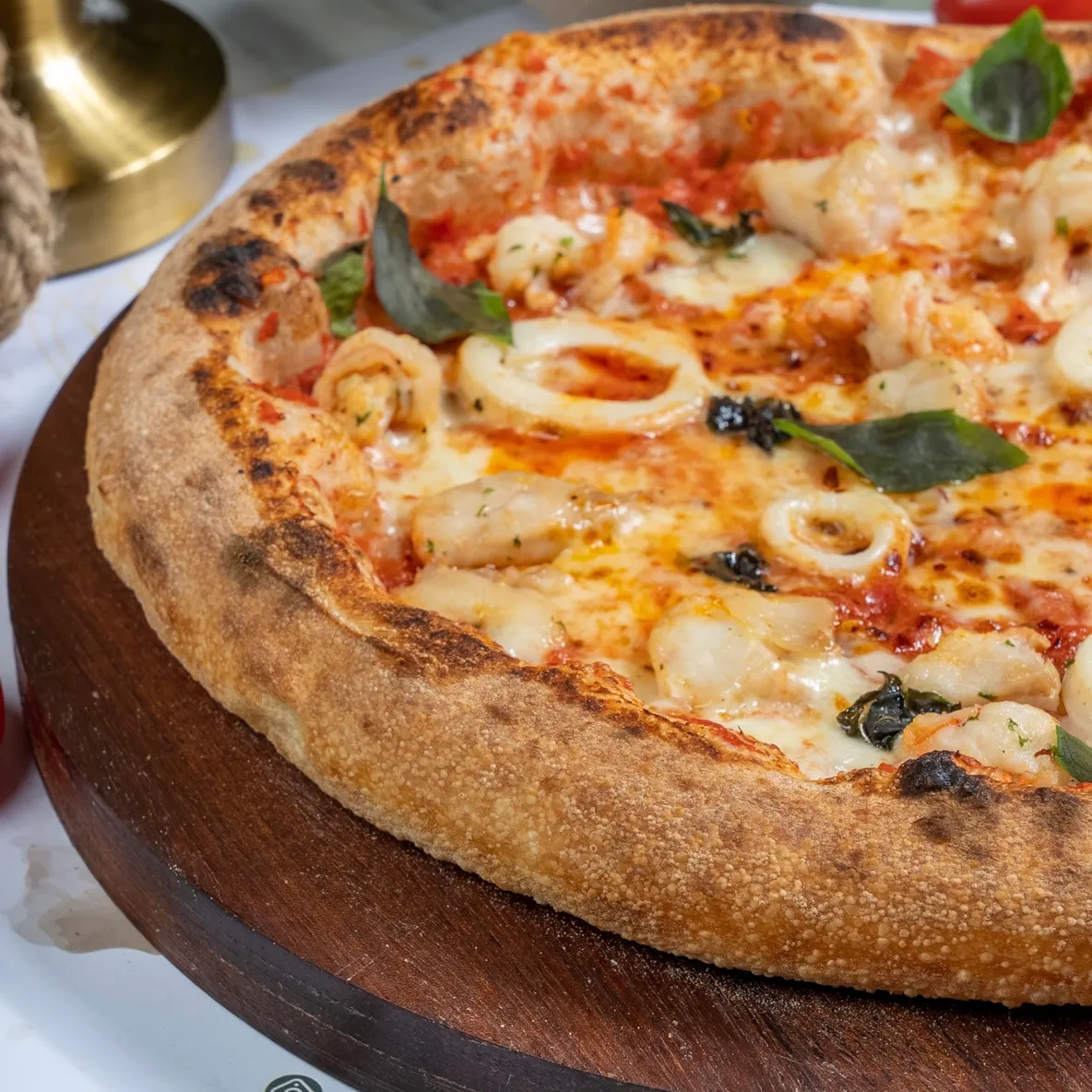 Shrimp Calamari Pizza 